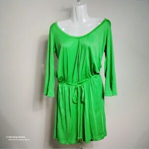 Mud Pie Green Mod Stretch Beach Dress Swim
Cover